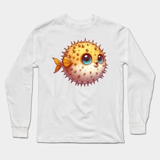 Cute Puffer Fish Long Sleeve T-Shirt